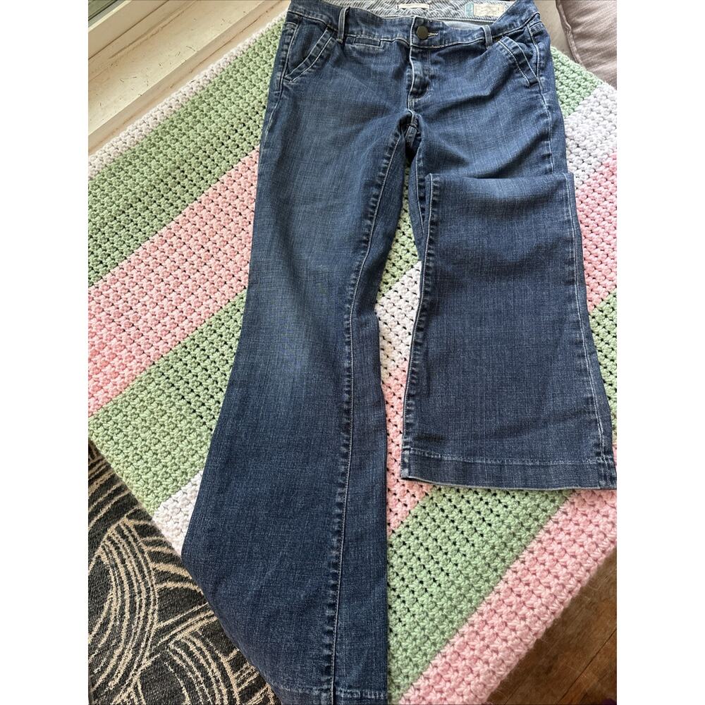 Vintage Y2K Gap Curve Jeans Boot Cut Size 8 Unique Back Pockets EUC Stretch